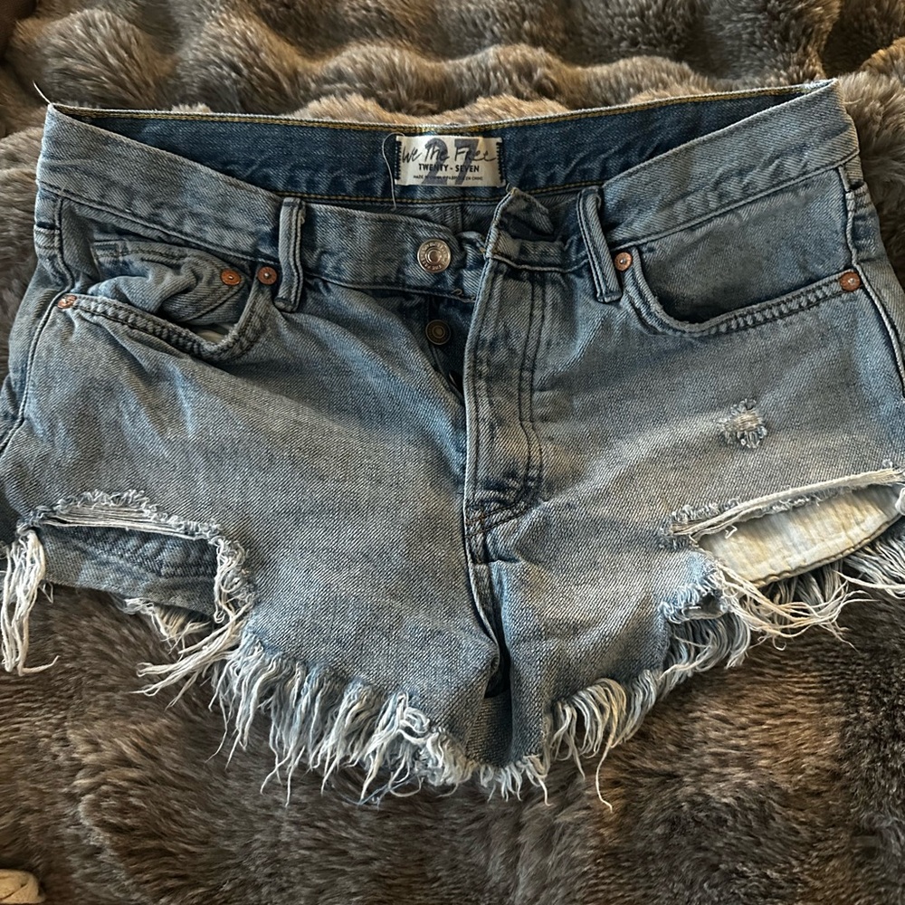 Women's Distressed Denim Shorts